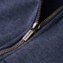 Children's sweatshirt with hood and zipper dark blue mélange 140 by , Kids T-shirts - Ref: Foro24-12953, Price: 19,77 €, Disc...