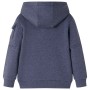 Kinder-Sweatshirt mit Kapuze und Reißverschluss dunkelblau meliert 116 von , Kinder-T-Shirts - Ref: Foro24-12951, Preis: 17,2...