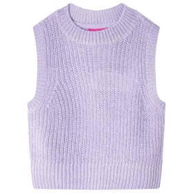 Chaleco infantil de punto color lila claro 104 de , Camisetas para niños - Ref: Foro24-14545, Precio: 12,99 €, Descuento: %