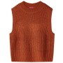 Children's knitted vest in cognac color 92 by , Kids T-shirts - Ref: Foro24-14539, Price: 12,49 €, Discount: %