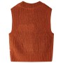 Children's knitted vest in cognac color 92 by , Kids T-shirts - Ref: Foro24-14539, Price: 12,49 €, Discount: %