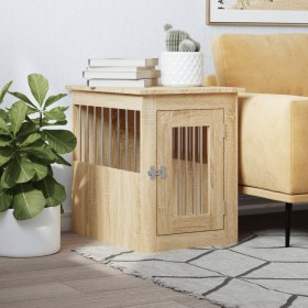 Dog cage engineered wood Sonoma oak 45x62x59 cm by , Dog kennels - Ref: Foro24-838311, Price: 91,99 €, Discount: %