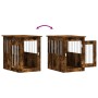 Smoked oak engineered wood dog cage 45x62x59 cm by , Dog kennels - Ref: Foro24-838313, Price: 69,77 €, Discount: %