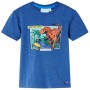 Camiseta infantil azul oscuro mélange 116 de , Camisetas para niños - Ref: Foro24-12241, Precio: 7,88 €, Descuento: %