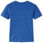 Camiseta infantil azul oscuro mélange 140 de , Camisetas para niños - Ref: Foro24-12243, Precio: 7,88 €, Descuento: %