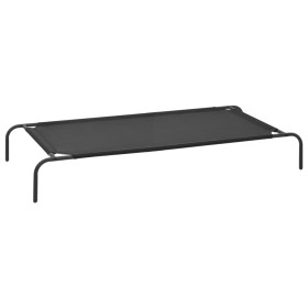 Cama de perro elevada negra textilene XL de vidaXL, Camas para perros - Ref: Foro24-170663, Precio: 38,99 €, Descuento: %