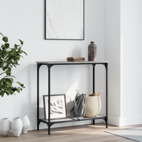 Sonoma gray engineered wood console table 75x30.5x75 cm by , Side tables - Ref: Foro24-837710, Price: 39,99 €, Discount: %