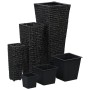 3-Piece Black Water Hyacinth Flowerbed Set by vidaXL, Pots and planters - Ref: Foro24-45570, Price: 86,21 €, Discount: %