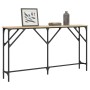 Mesa consola madera de ingeniería roble Sonoma 140x23x75 cm de , Mesas auxiliares - Ref: Foro24-837773, Precio: 60,66 €, Desc...