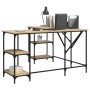 Sonoma oak engineered wood desk 139x139x75 cm by , Desks - Ref: Foro24-837593, Price: 100,41 €, Discount: %