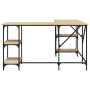 Sonoma oak engineered wood desk 139x139x75 cm by , Desks - Ref: Foro24-837593, Price: 100,41 €, Discount: %