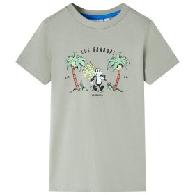 Light khaki children's t-shirt 128 by , Kids T-shirts - Ref: Foro24-11682, Price: 9,99 €, Discount: %