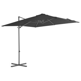 Cantilever parasol with anthracite gray steel pole 250x250 cm by vidaXL, Umbrellas - Ref: Foro24-44626, Price: 177,99 €, Disc...