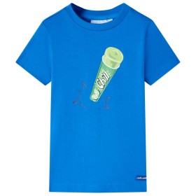 Leuchtend blaues Kinder-T-Shirt 140 von , Kinder-T-Shirts - Ref: Foro24-11848, Preis: 8,99 €, Rabatt: %