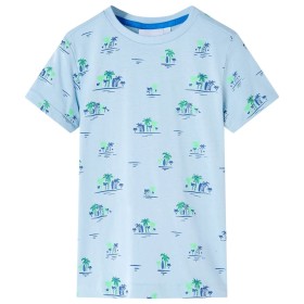 Light blue children's t-shirt 116 by , Kids T-shirts - Ref: Foro24-12551, Price: 10,99 €, Discount: %