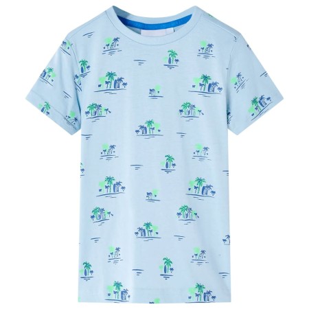 Camiseta infantil azul claro 116 de , Camisetas para niños - Ref: Foro24-12551, Precio: 10,02 €, Descuento: %