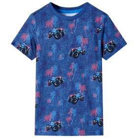 Children's t-shirt dark blue mélange 116 by , Kids T-shirts - Ref: Foro24-12526, Price: 8,99 €, Discount: %