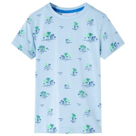 Camiseta infantil azul claro 140 de , Camisetas para niños - Ref: Foro24-12553, Precio: 10,99 €, Descuento: %