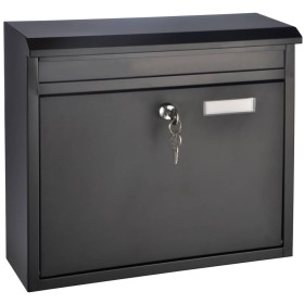 HI Black mailbox 36x12x32 cm by HI, mailboxes - Ref: Foro24-423965, Price: 39,47 €, Discount: %