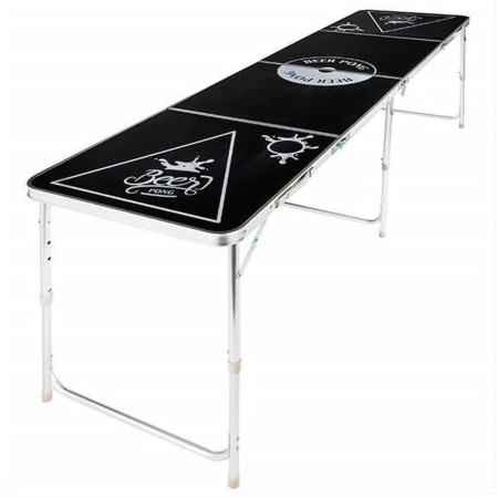 HI Klappbarer Bier-Pong-Tisch, höhenverstellbar, Schwarz von HI, Bier-Pong-Tische - Ref: Foro24-423930, Preis: 94,26 €, Rabat...