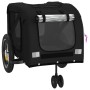 Fahrradanhänger Haustiere Eisen Stoff Oxford schwarz von , Kinderwagen für Haustiere - Ref: Foro24-93891, Preis: 150,52 €, Ra...