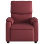 Sillón de masaje reclinable cuero sintético rojo tinto de , Sillones - Ref: Foro24-373445, Precio: 236,99 €, Descuento: %