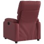 Sillón de masaje reclinable cuero sintético rojo tinto de , Sillones - Ref: Foro24-373445, Precio: 236,99 €, Descuento: %