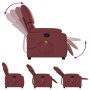 Reclining massage armchair in synthetic red wine leather by , Armchairs - Ref: Foro24-373445, Price: 235,72 €, Discount: %