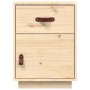 Solid pine wood bedside table 40x34x55 cm by vidaXL, Nightstands - Ref: Foro24-818305, Price: 57,62 €, Discount: %