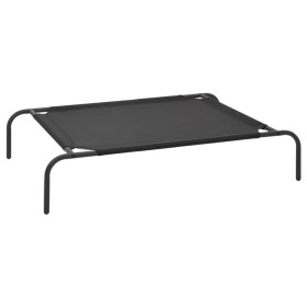 Elevated black textilene dog bed S by vidaXL, Beds for dogs - Ref: Foro24-170661, Price: 28,99 €, Discount: %