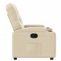 Sillón reclinable de tela crema de , Sillones - Ref: Foro24-372488, Precio: 221,82 €, Descuento: %