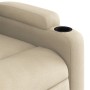 Sillón reclinable de tela crema de , Sillones - Ref: Foro24-372488, Precio: 221,82 €, Descuento: %