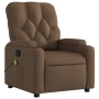 Sillón reclinable con masaje de tela marrón de , Sillones - Ref: Foro24-372495, Precio: 232,47 €, Descuento: %