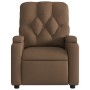 Sillón reclinable con masaje de tela marrón de , Sillones - Ref: Foro24-372495, Precio: 232,47 €, Descuento: %