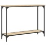 Mesa consola madera de ingeniería roble Sonoma 101x30,5x75 cm de , Mesas auxiliares - Ref: Foro24-837703, Precio: 42,10 €, De...