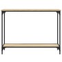 Mesa consola madera de ingeniería roble Sonoma 101x30,5x75 cm de , Mesas auxiliares - Ref: Foro24-837703, Precio: 42,04 €, De...