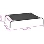 Elevated black textilene dog bed S by vidaXL, Beds for dogs - Ref: Foro24-170661, Price: 29,34 €, Discount: %