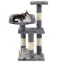 Rascador para gatos poste de sisal 65 cm huellas gris de vidaXL, Mobiliario para gatos - Ref: Foro24-170608, Precio: 43,46 €,...