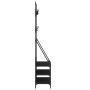 Black coat rack with shoe rack 90x34x184 cm by , Dresser Organizers and Bar Hangers - Ref: Foro24-837832, Price: 68,67 €, Dis...