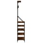 Coat rack with smoked oak shoe rack 90x34x184 cm by , Dresser Organizers and Bar Hangers - Ref: Foro24-837879, Price: 98,53 €...