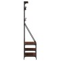 Coat rack with brown oak shoe rack 80x40x184 cm by , Dresser Organizers and Bar Hangers - Ref: Foro24-837866, Price: 85,20 €,...