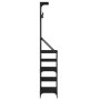 Black coat rack with shoe rack 70x34x184 cm by , Dresser Organizers and Bar Hangers - Ref: Foro24-837872, Price: 93,99 €, Dis...