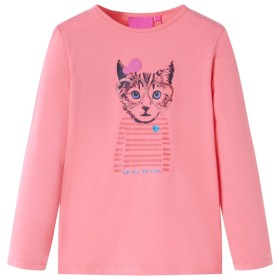 Langärmeliges rosa Kinder-T-Shirt 92 von , Kinder-T-Shirts - Ref: Foro24-13584, Preis: 9,99 €, Rabatt: %