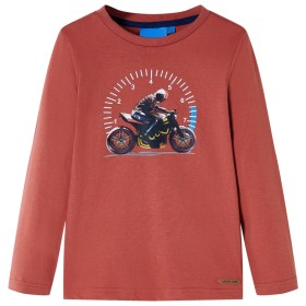 Camiseta infantil de manga larga color henna 128 de , Camisetas para niños - Ref: Foro24-12652, Precio: 8,99 €, Descuento: %