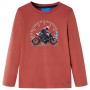 Long-sleeved children's t-shirt in henna color, size 128 by , Kids T-shirts - Ref: Foro24-12652, Price: 8,06 €, Discount: %