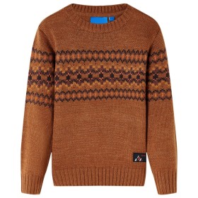 Children's knitted sweater in cognac color 140 by , Kids T-shirts - Ref: Foro24-14493, Price: 11,99 €, Discount: %