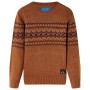 Children's knitted sweater in cognac color 140 by , Kids T-shirts - Ref: Foro24-14493, Price: 11,68 €, Discount: %