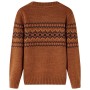 Children's knitted sweater in cognac color 140 by , Kids T-shirts - Ref: Foro24-14493, Price: 11,68 €, Discount: %