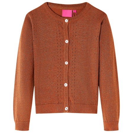 Child's knitted cardigan in cognac color, size 92. by , Children's outerwear - Ref: Foro24-14514, Price: 14,99 €, Discount: %