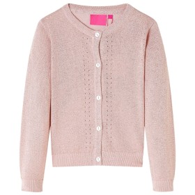 Rebeca de punto infantil rosa suave 116 de , Ropa de abrigo para niños - Ref: Foro24-14521, Precio: 12,12 €, Descuento: %